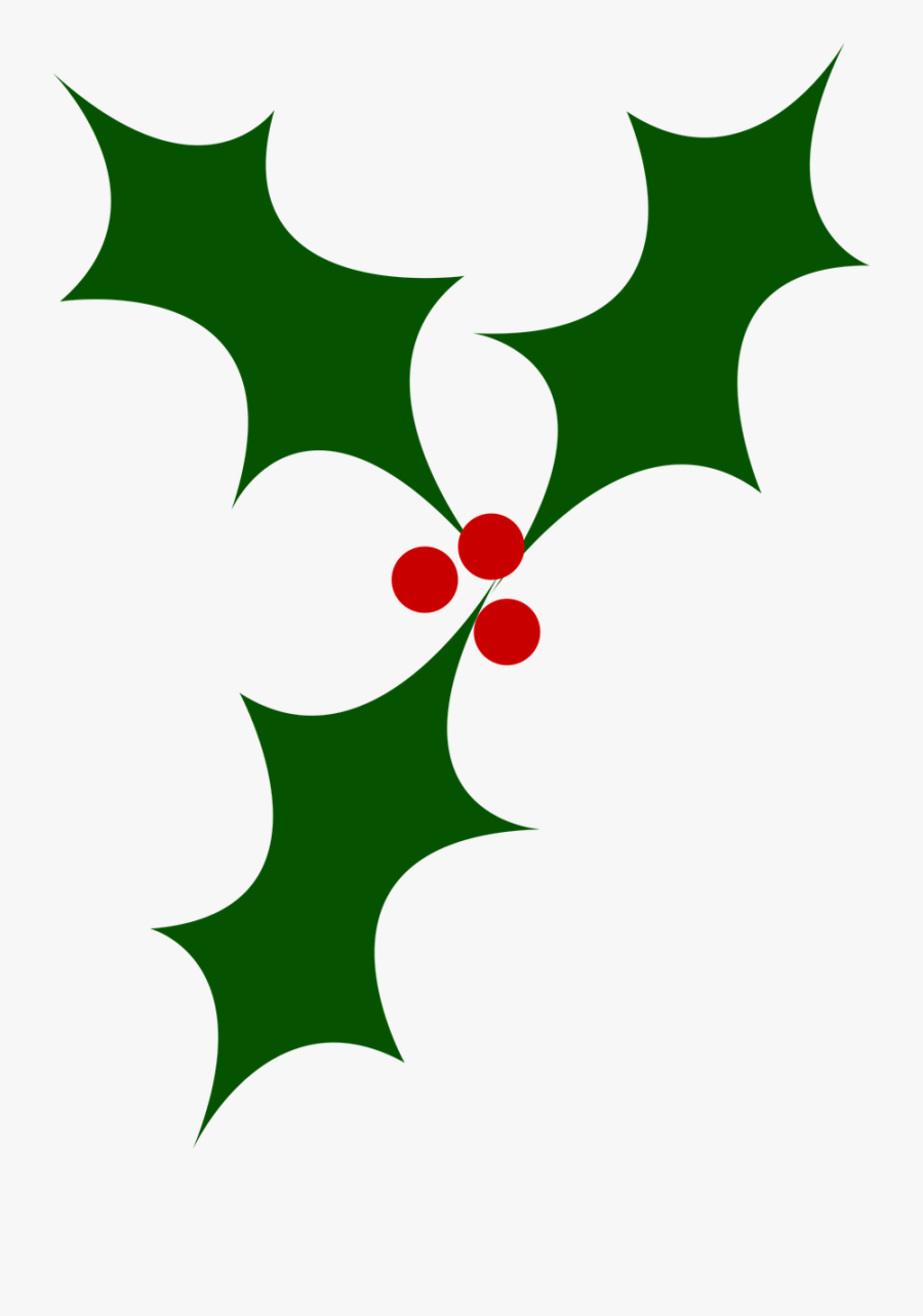 Holly Christmas Tree Berry Free Picture - Holly Berry Logo, Transparent Clipart