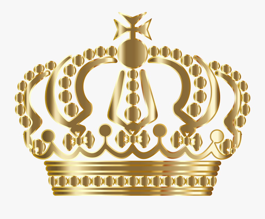 Queen Crown Clipart Golden - Gold Crown Transparent Background , Free Trans...