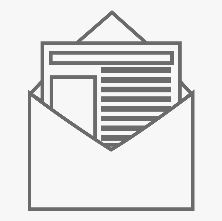 Sign Up For Newsletters - Letter Envelope Icon, Transparent Clipart