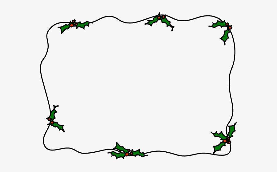 Transparent Holly Clipart Border, Transparent Clipart