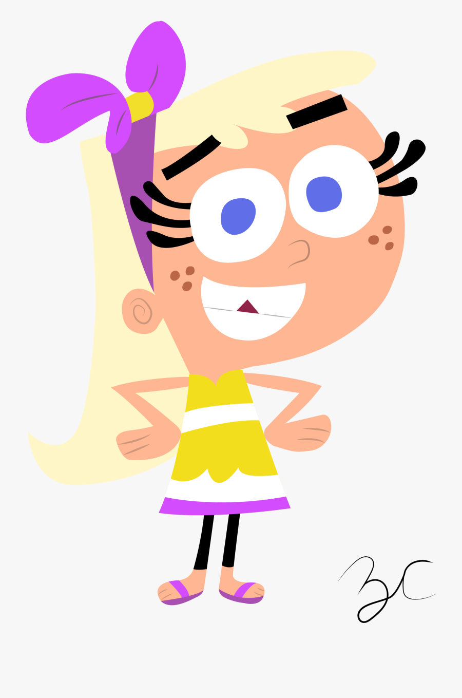 Fairly Odd Parents Favourites By Regularbluejay Girl - Chloe Carmichael, Transparent Clipart
