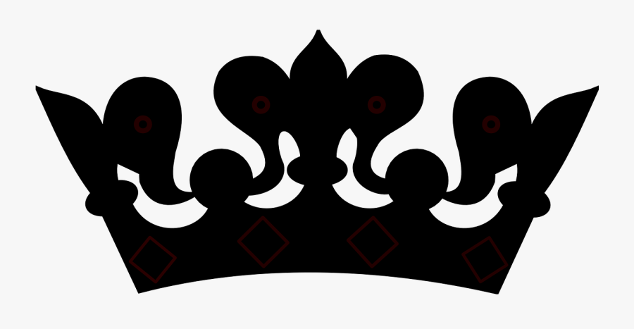 Crown Clipart Black And White No Background - Queen Crown Clipart Black And White, Transparent Clipart