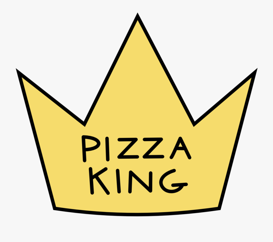 Pizza King Crown Queen Gold Ftestickers, Transparent Clipart