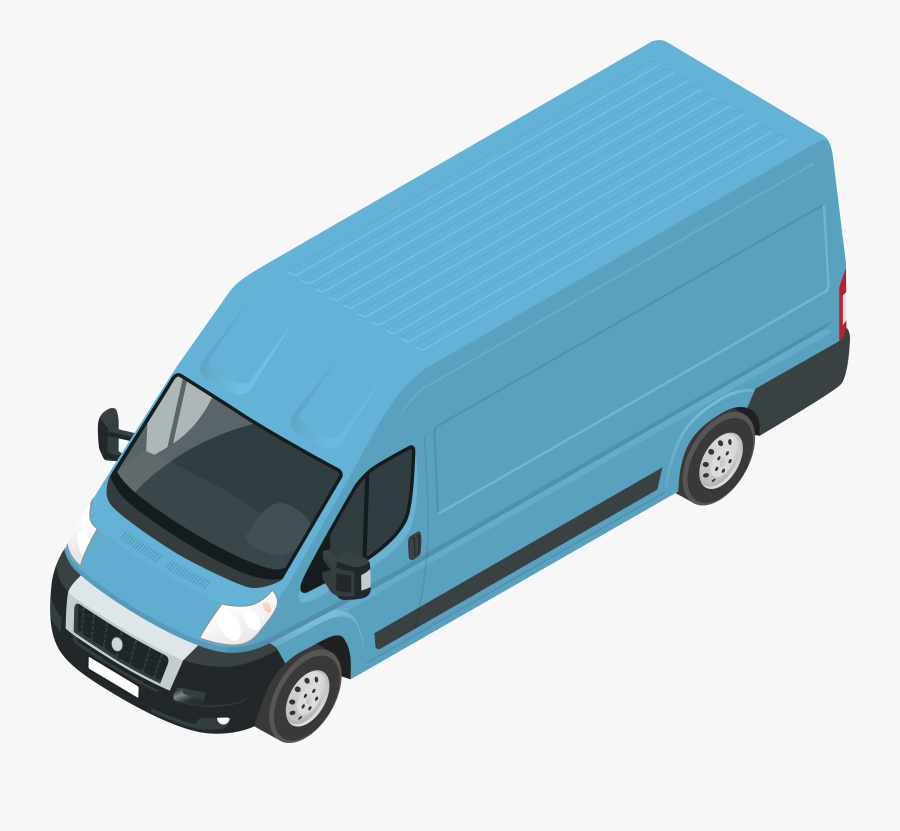 Blue Van Png Clip Art, Transparent Clipart