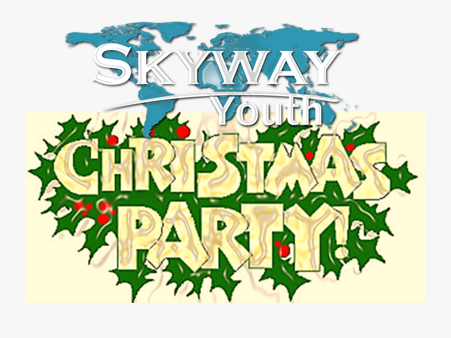 Clip Art Christmas Party Words - Christmas Party Clip Art, Transparent Clipart