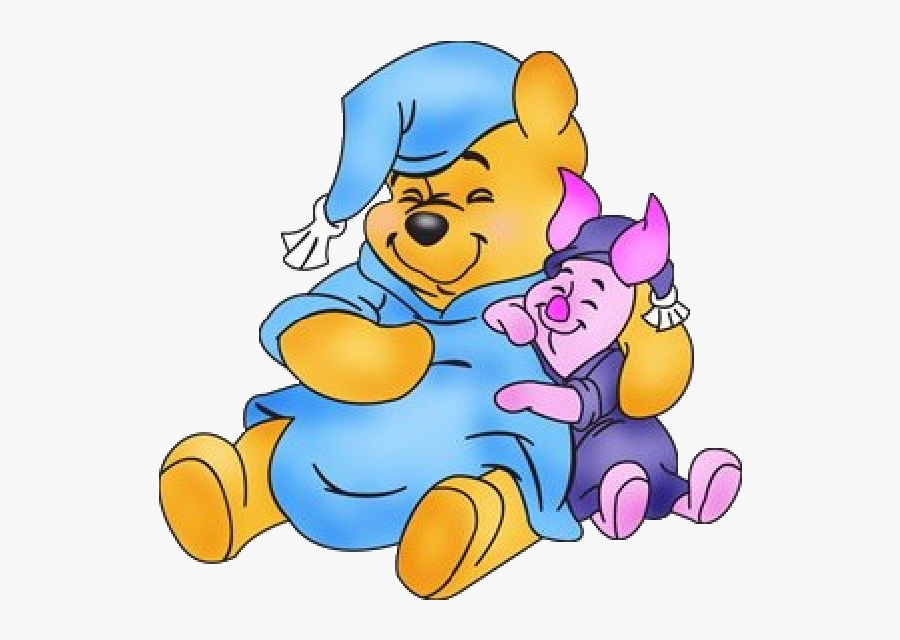 Winnie The Pooh Clip Art - Winnie The Pooh In Pajamas, Transparent Clipart