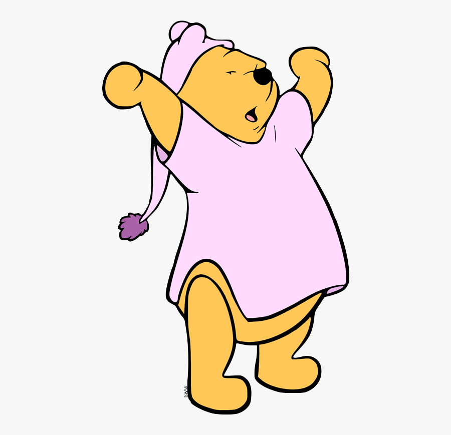 Winnie The Pooh Yawning, Transparent Clipart