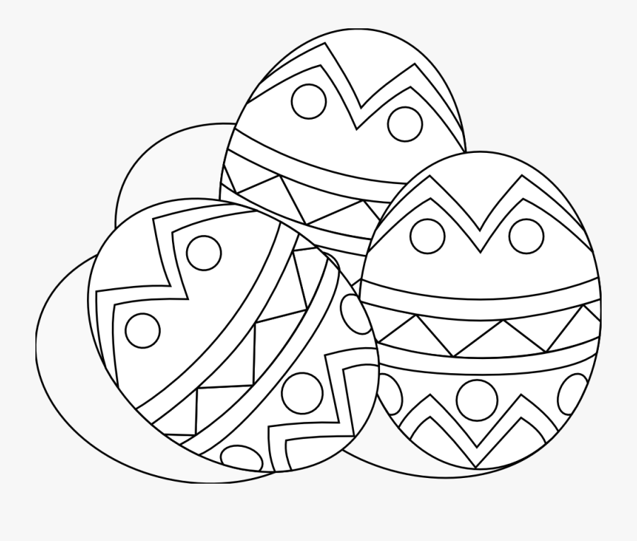 Clipartist - Easter Eggs Cartoon Png Black And White, Transparent Clipart