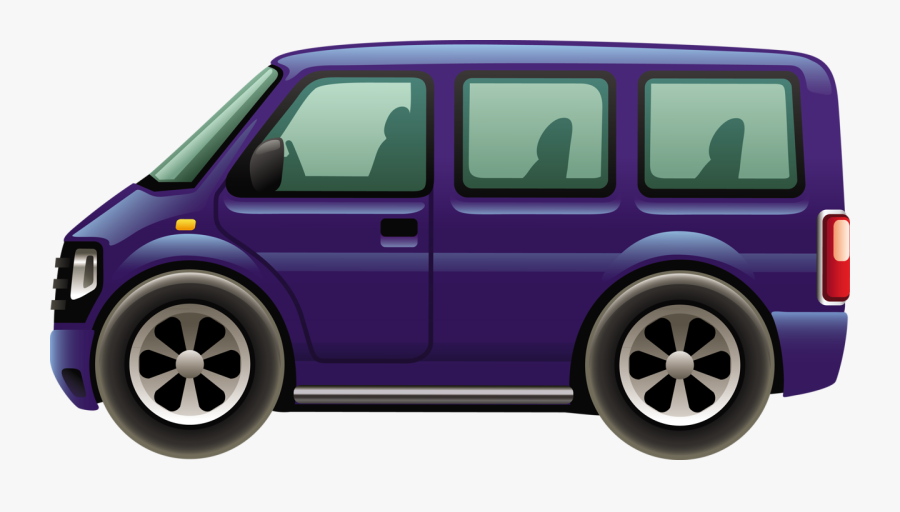 Cartoon Passenger Van Png Clipart - 2 Car Clipart, Transparent Clipart
