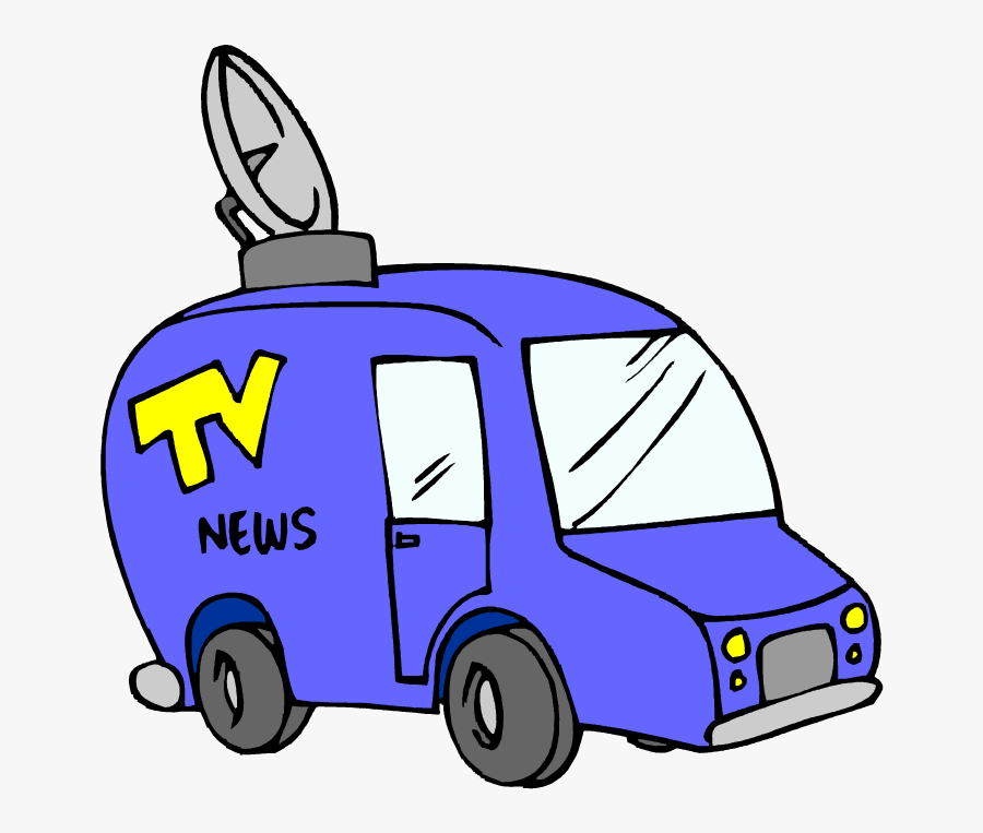 News Reporter Van Clipart, Transparent Clipart