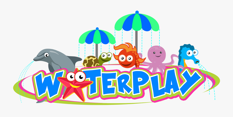 Another Attraction For The Kids, Waterplay Is Composed - Kids Water Play Clip Art, Transparent Clipart