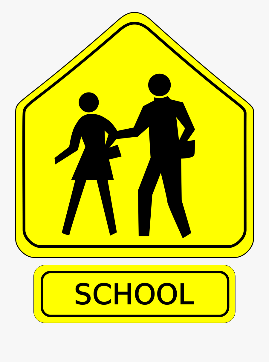 Carpool Clipart - School Zone Sign Clipart, Transparent Clipart