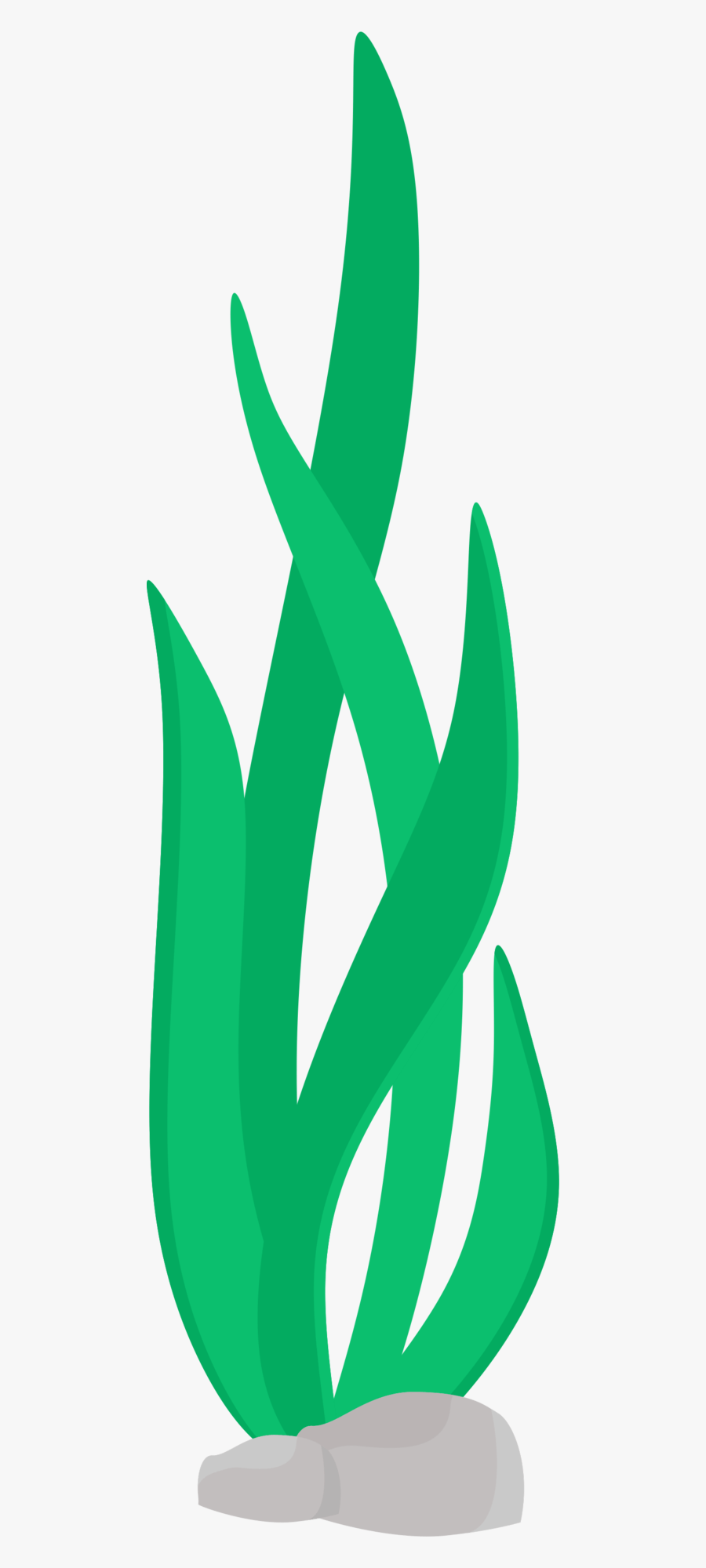 Seaweed Silhouette Png - Alga Marinha Desenho Png, Transparent Clipart