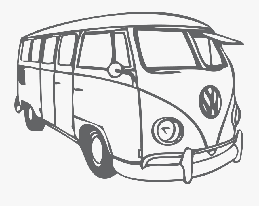 Collection Of Free Van Drawing Retro Download On Ui - Vw Bus Vektor, Transparent Clipart