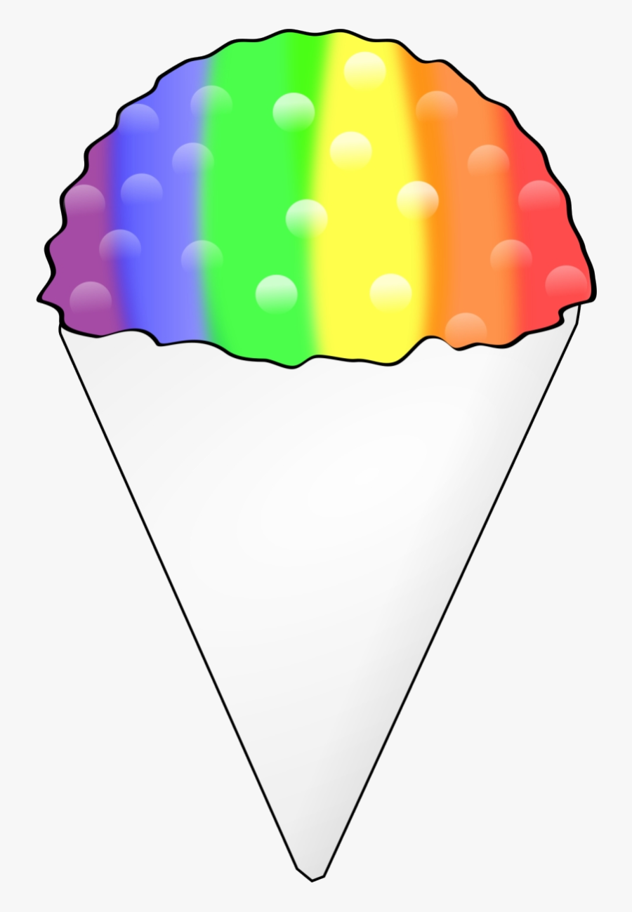 Food,line,ice Cream Cone - Shave Ice Clip Art, Transparent Clipart