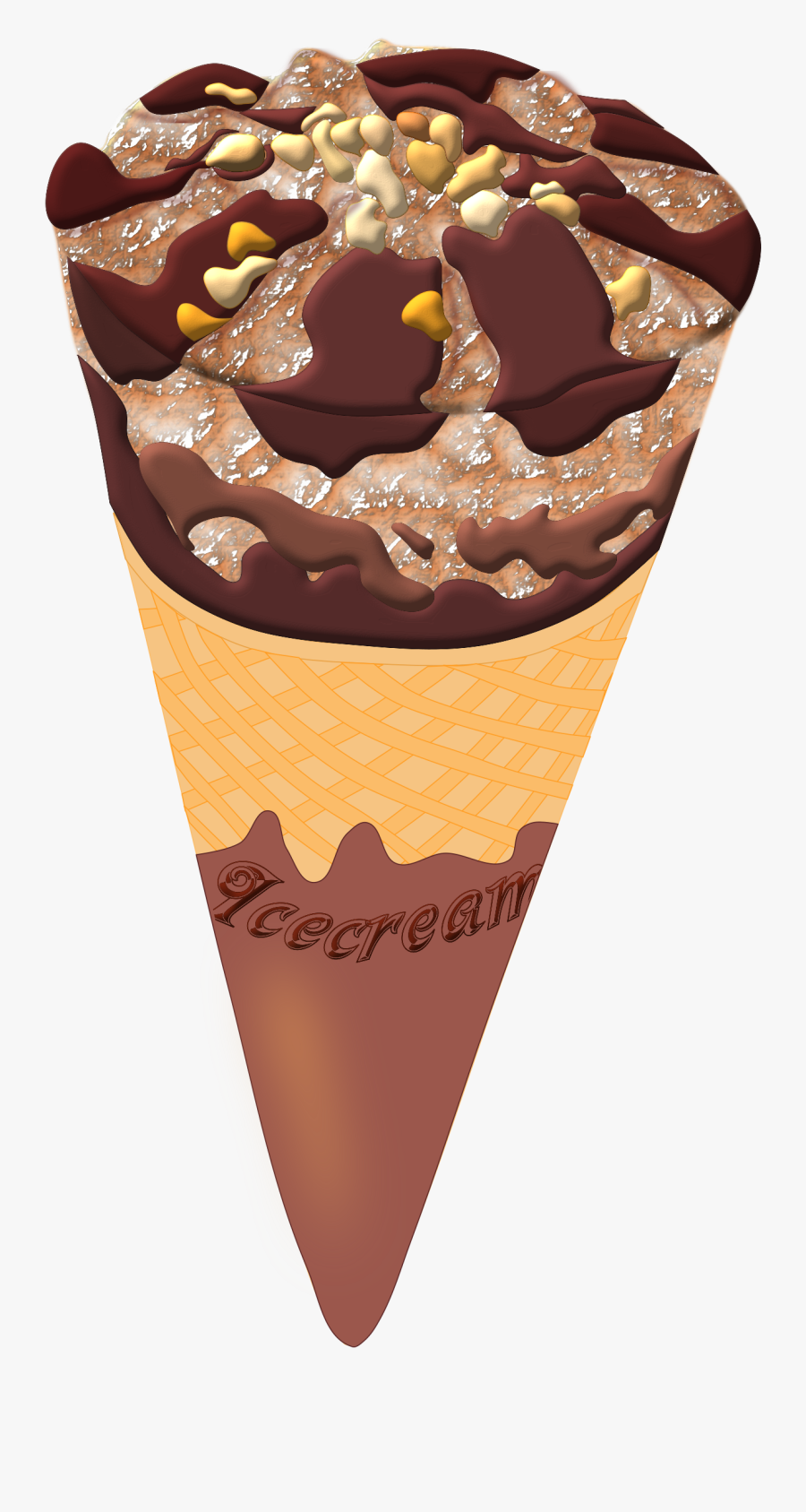 Ice Cream Cone Ice Cream8 - Cone Ice Cream Hd, Transparent Clipart