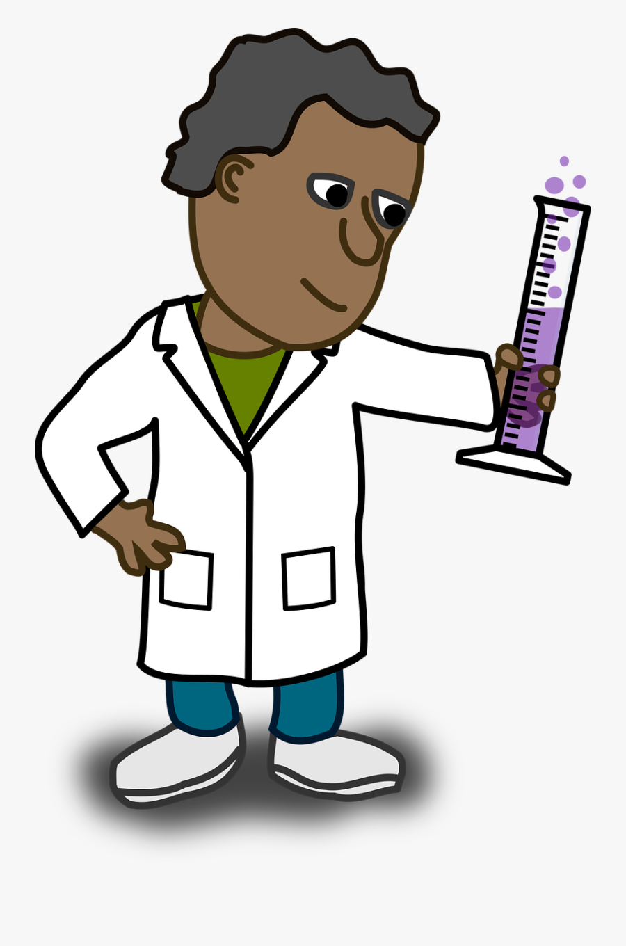 Standing,human Behavior,area - นัก วิทยาศาสตร์ การ์ตูน Png, Transparent Clipart
