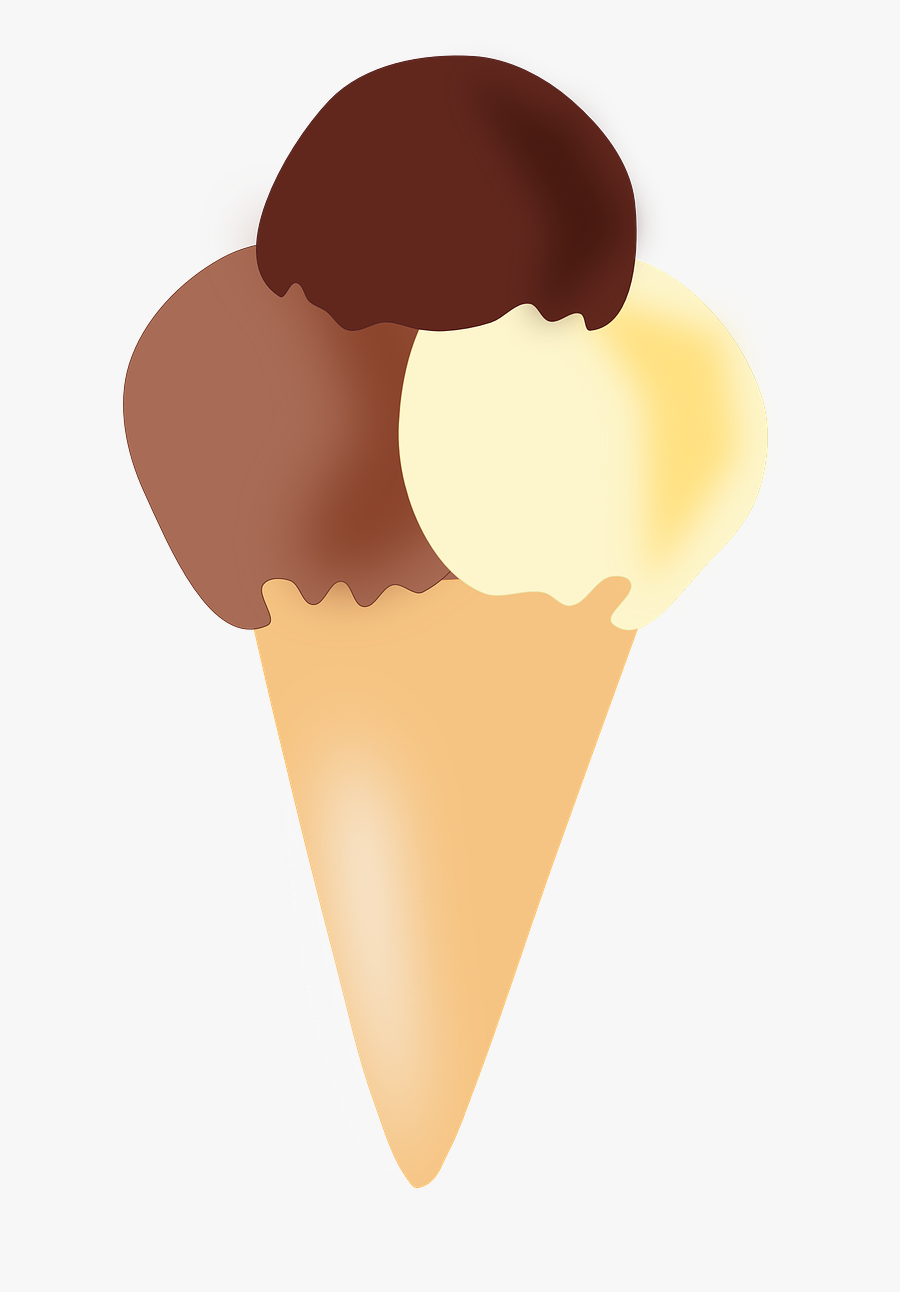 Food,heart,ice Cream Cone - Clipart Ice Cream Png, Transparent Clipart