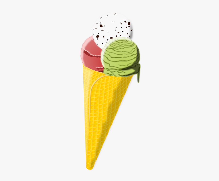 Food,ice Cream,ice Cream Cone - Eis In Waffel Clipart, Transparent Clipart