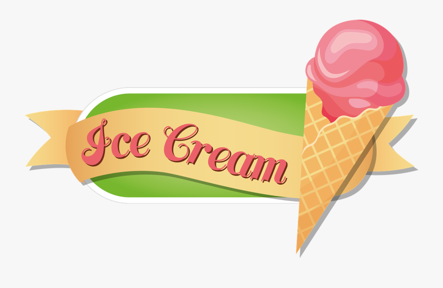 Ice Cream Cone Ball - Transparent Background Ice Cream Logo Png, Transparent Clipart
