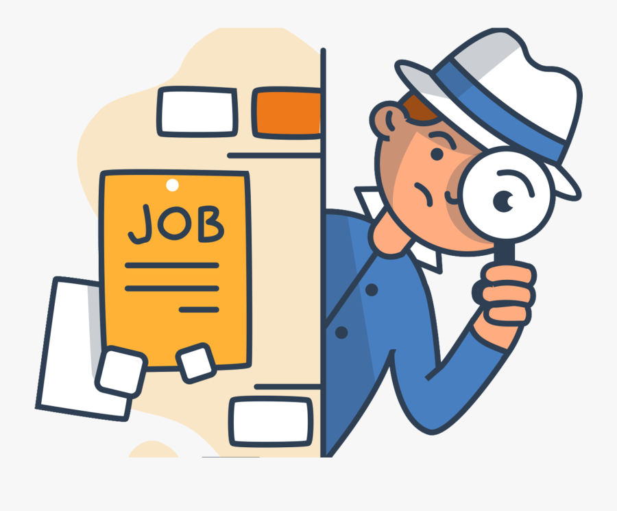 Career Clipart - Find A Job Cartoon, Transparent Clipart