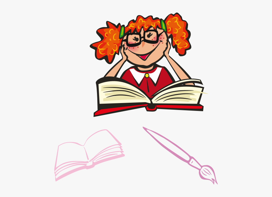 Girl Studying Clipart - Presbyopia Meaning In Hindi, Transparent Clipart