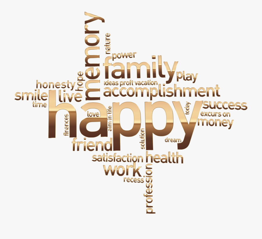 Happy Family Word Cloud No Background Vector Black - Family Word No Background, Transparent Clipart