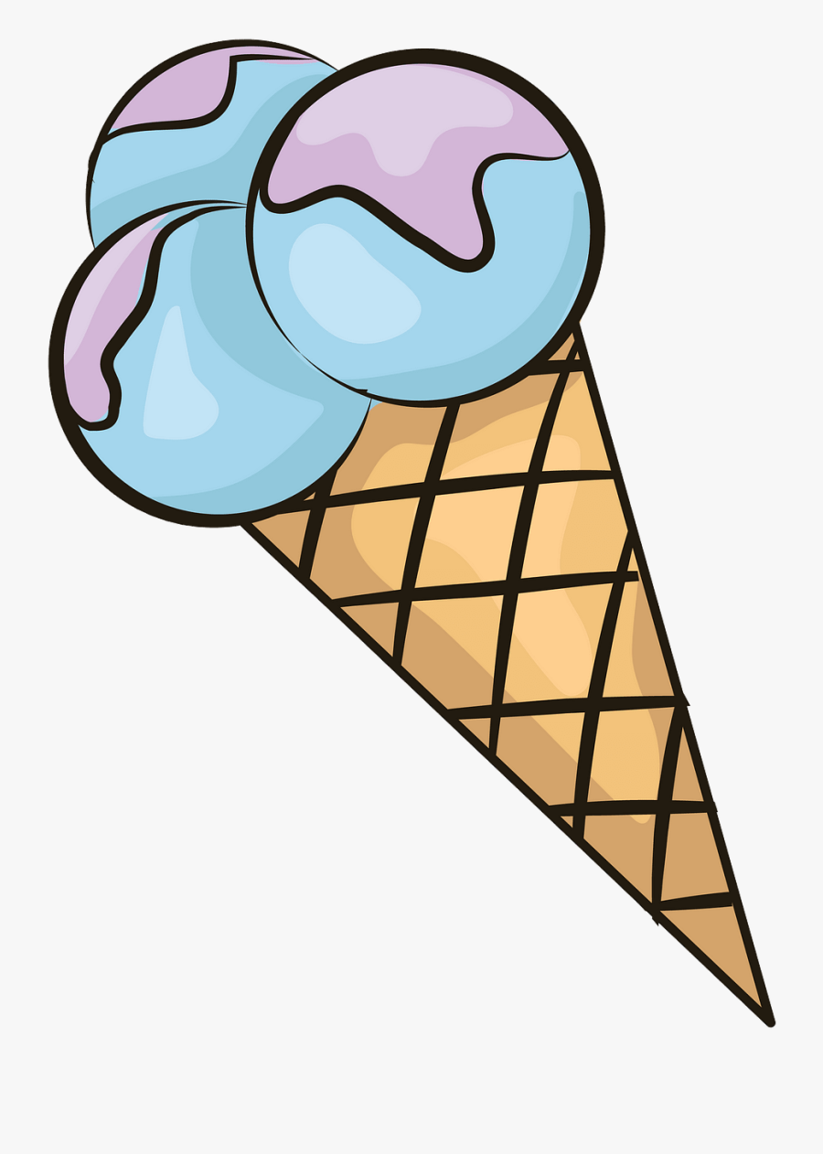 Ice Cream Cone, Transparent Clipart