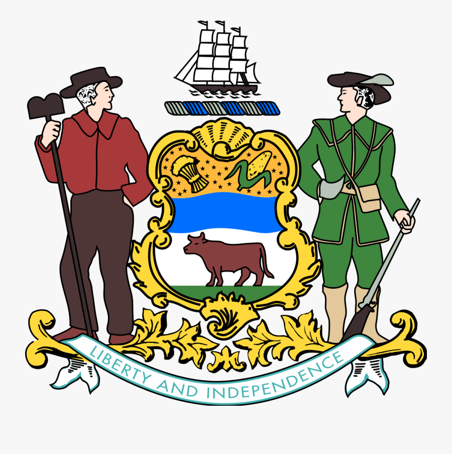 Delaware Coat Of Arms Png, Transparent Clipart
