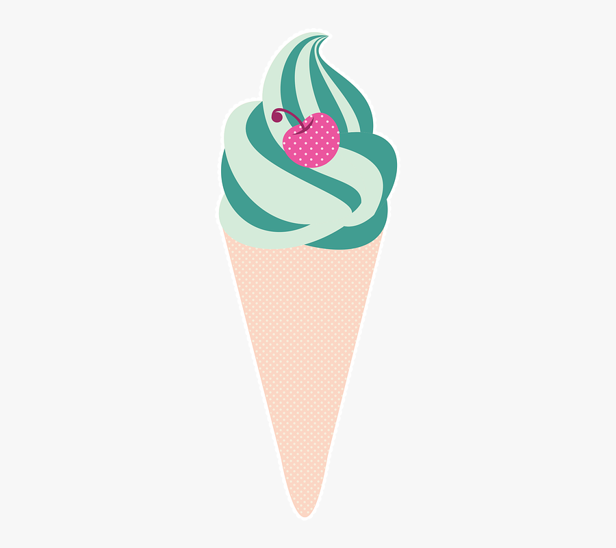 Ice Cream Cone, Transparent Clipart