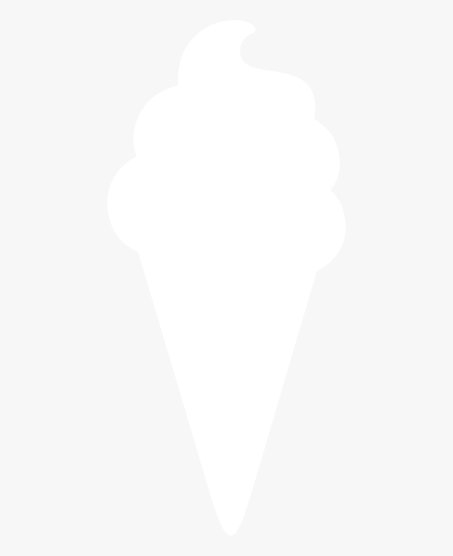Ice Cream Cone Silhouette By Paperlightbox, Transparent Clipart