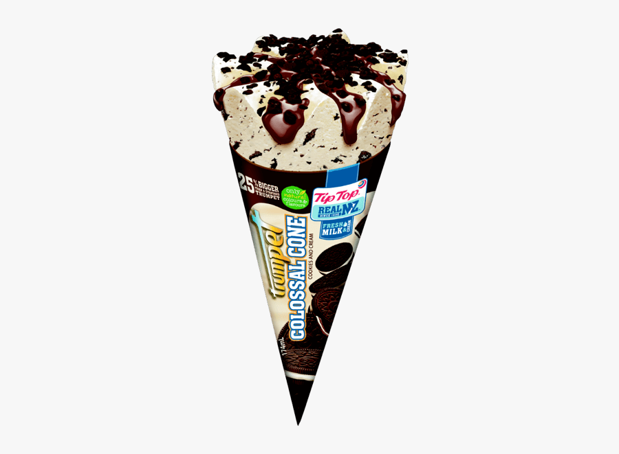 Colossal Cone Cookies & Cream - Gelato, Transparent Clipart