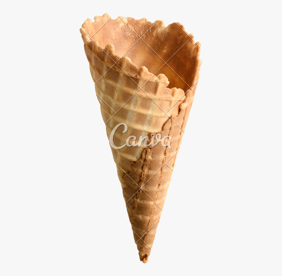 Transparent Empty Ice Cream Cone Clipart - Ice Cream Empty Black And White Clipart, Transparent Clipart