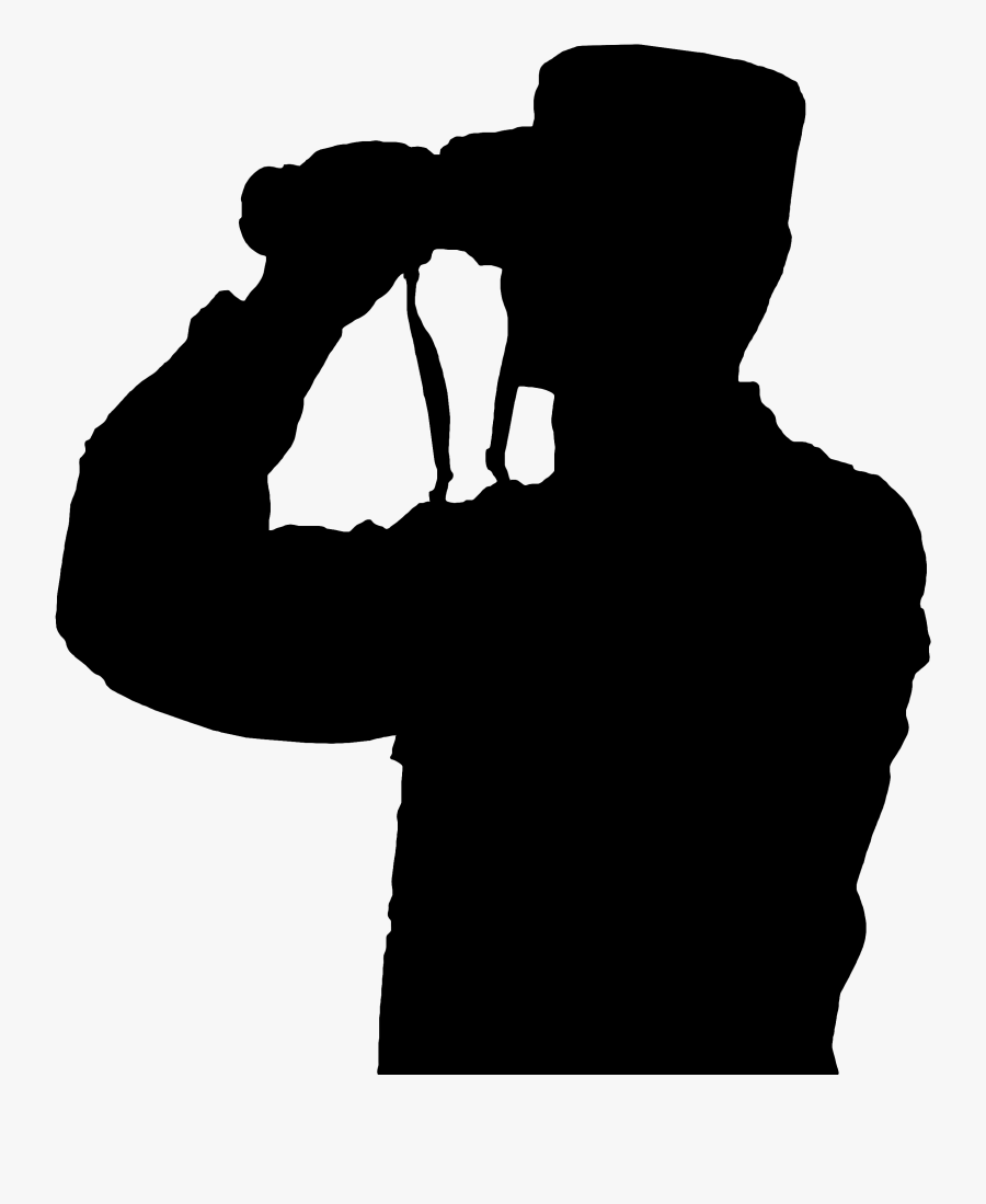 Silhouette Binoculars Clip Art, Transparent Clipart
