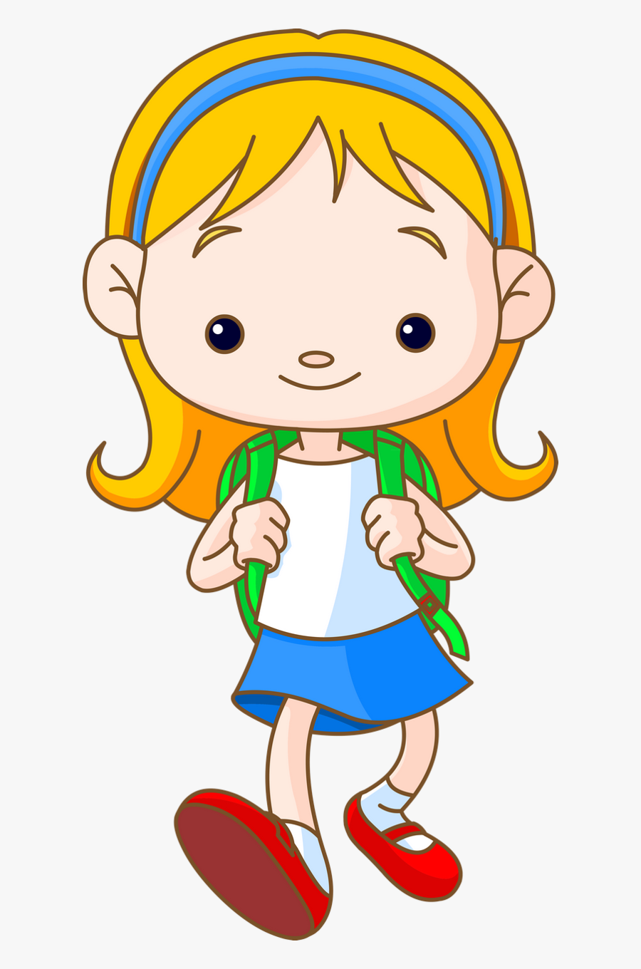 School Children - Cartoon Kid Png, Transparent Clipart