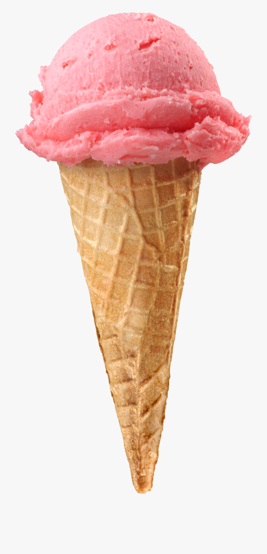 One Ice Cream Cone, Transparent Clipart