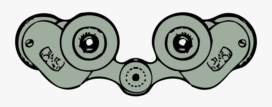 Binoculars Rear View Clipart By Johnny Automatic - Binoculars, Transparent Clipart