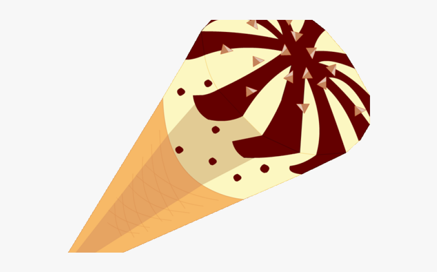 Triangle Clipart Ice Cream Cone - Ice Cream Cone, Transparent Clipart