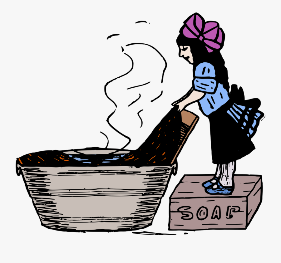 Human Behavior,food,laundry - Clipart Washing My Clothes, Transparent Clipart