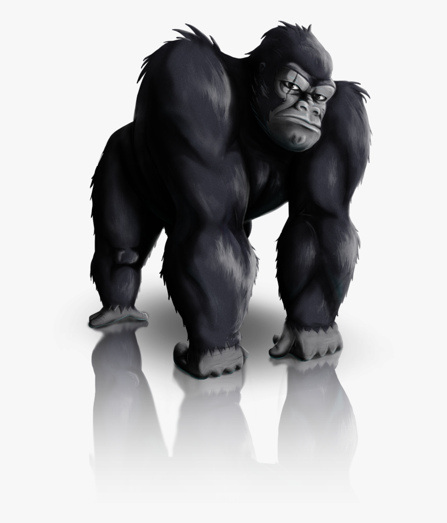 Silverback Gorilla Png, Transparent Clipart