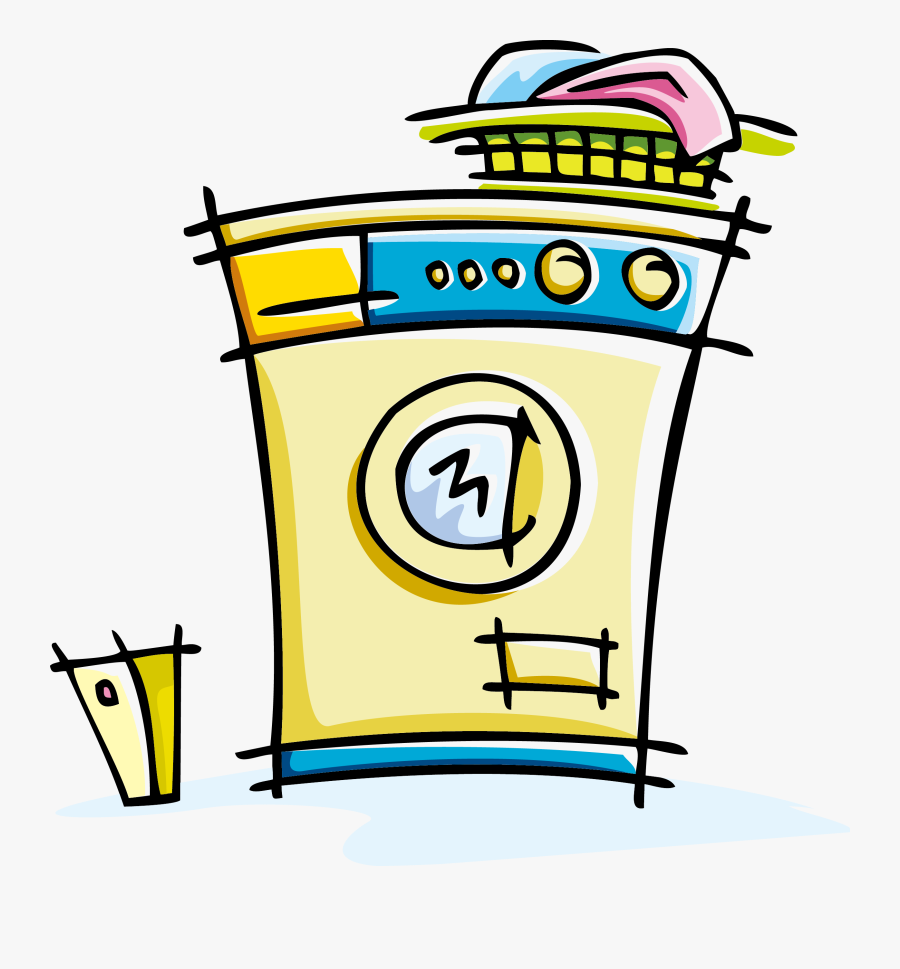 Image Royalty Free Laundry Clip - Laundry Machine Clip Art Cartoon, Transparent Clipart