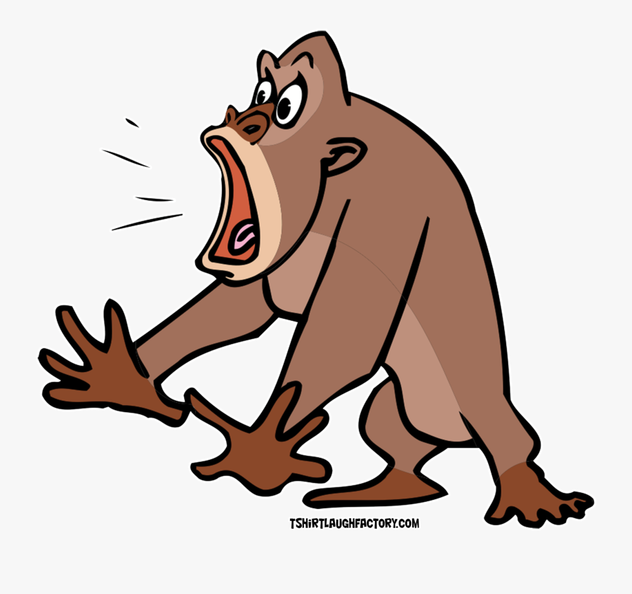 Clipart Animals Gorilla - Scared Animal Png, Transparent Clipart