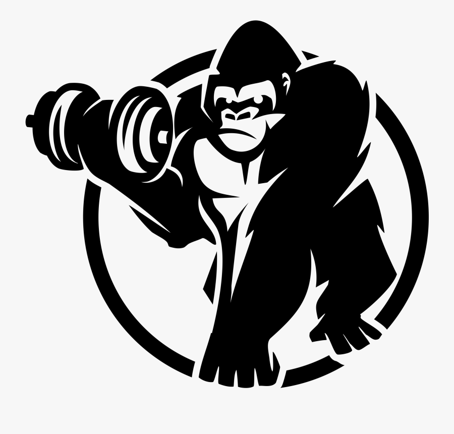 Royalty Free Ape Clipart Bodybuilding - Gorilla Sport, Transparent Clipart