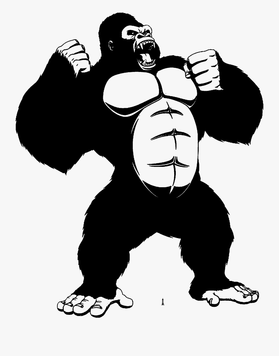 King Kong Clipart Black And White, Transparent Clipart
