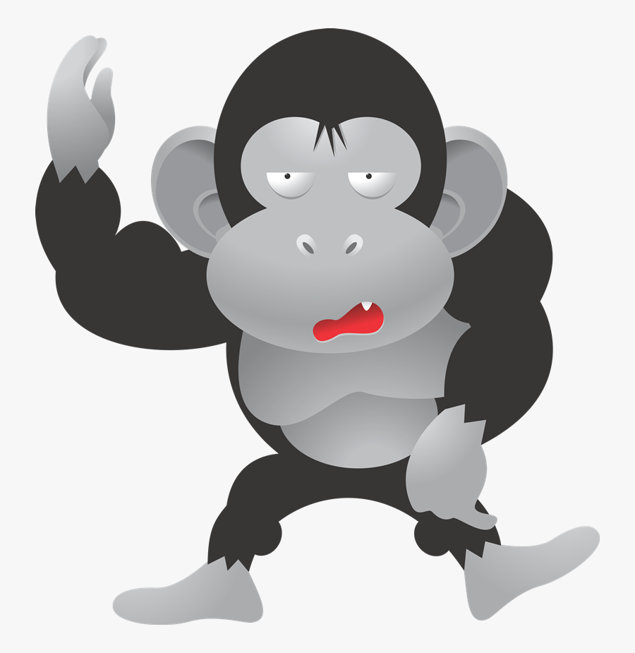 Gorilla - Clipart - - 猴子 和 猩猩, Transparent Clipart