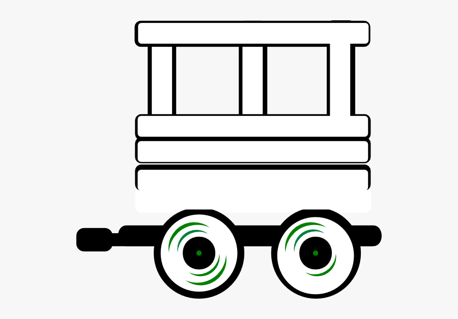 Train Caboose Clipart Black And White Cliparts Others - Train Carriage Colouring Page, Transparent Clipart