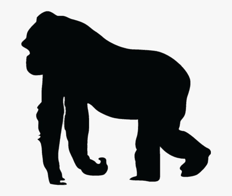 Gorilla Silhouette Png - Animal Silhouettes, Transparent Clipart