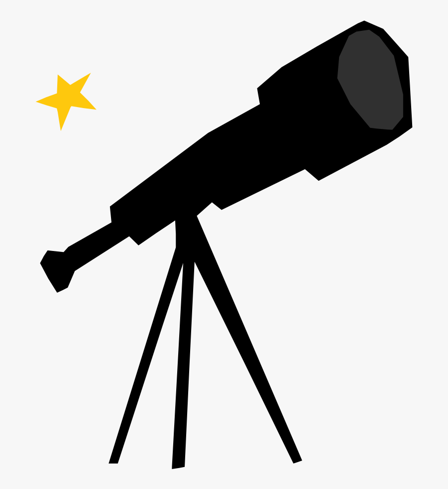 Angle,line,optical Instrument - Clipart Telescope, Transparent Clipart