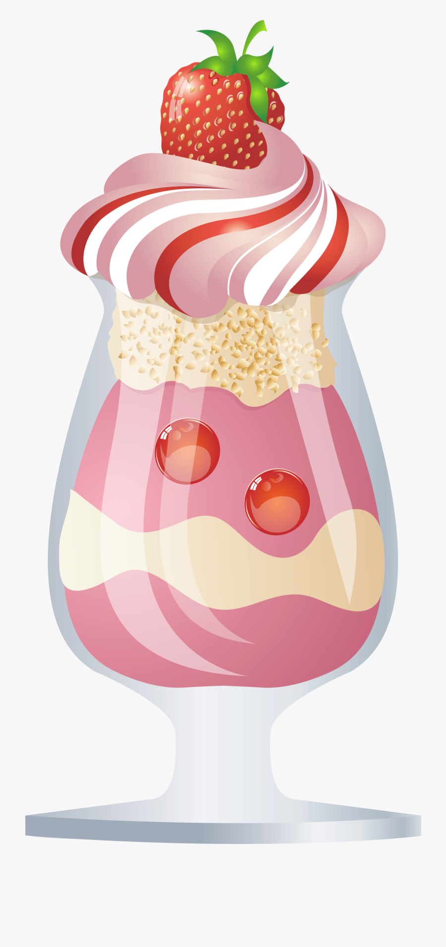 Ice Cream Sundae Transparent Clip Art - Transparent Sundae Ice Cream Cup, Transparent Clipart