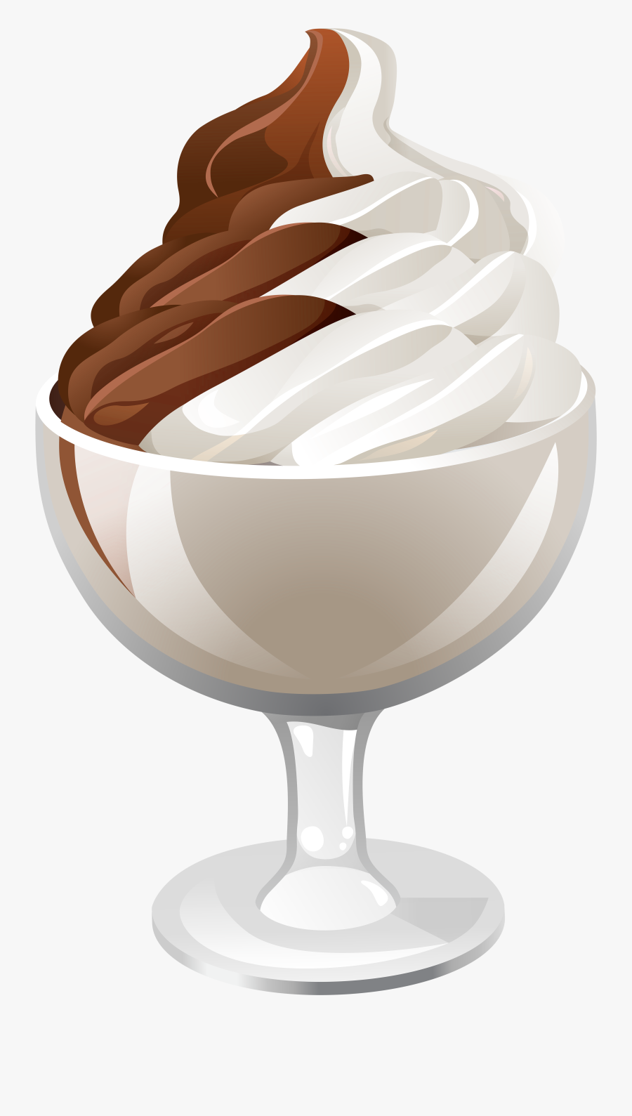 Ice Cream Sundae Png Clip Art - Ice Cream In Sundae Png, Transparent Clipart